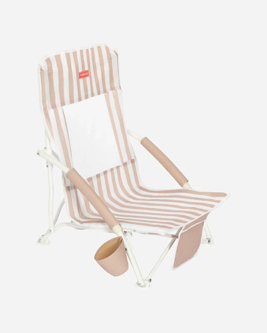 SILLA CAMPING PLEGABLE BEIGE FLAMINGUEO