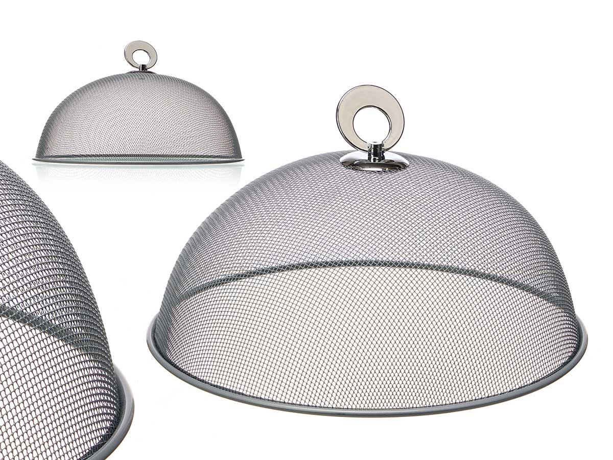 TAPA PLATO 25CM REJILLA PLATA