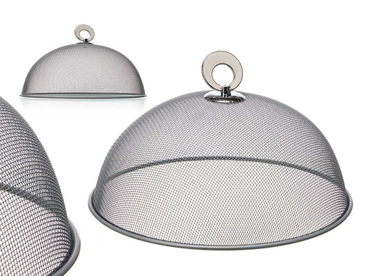 TAPA PLATO 25CM REJILLA PLATA