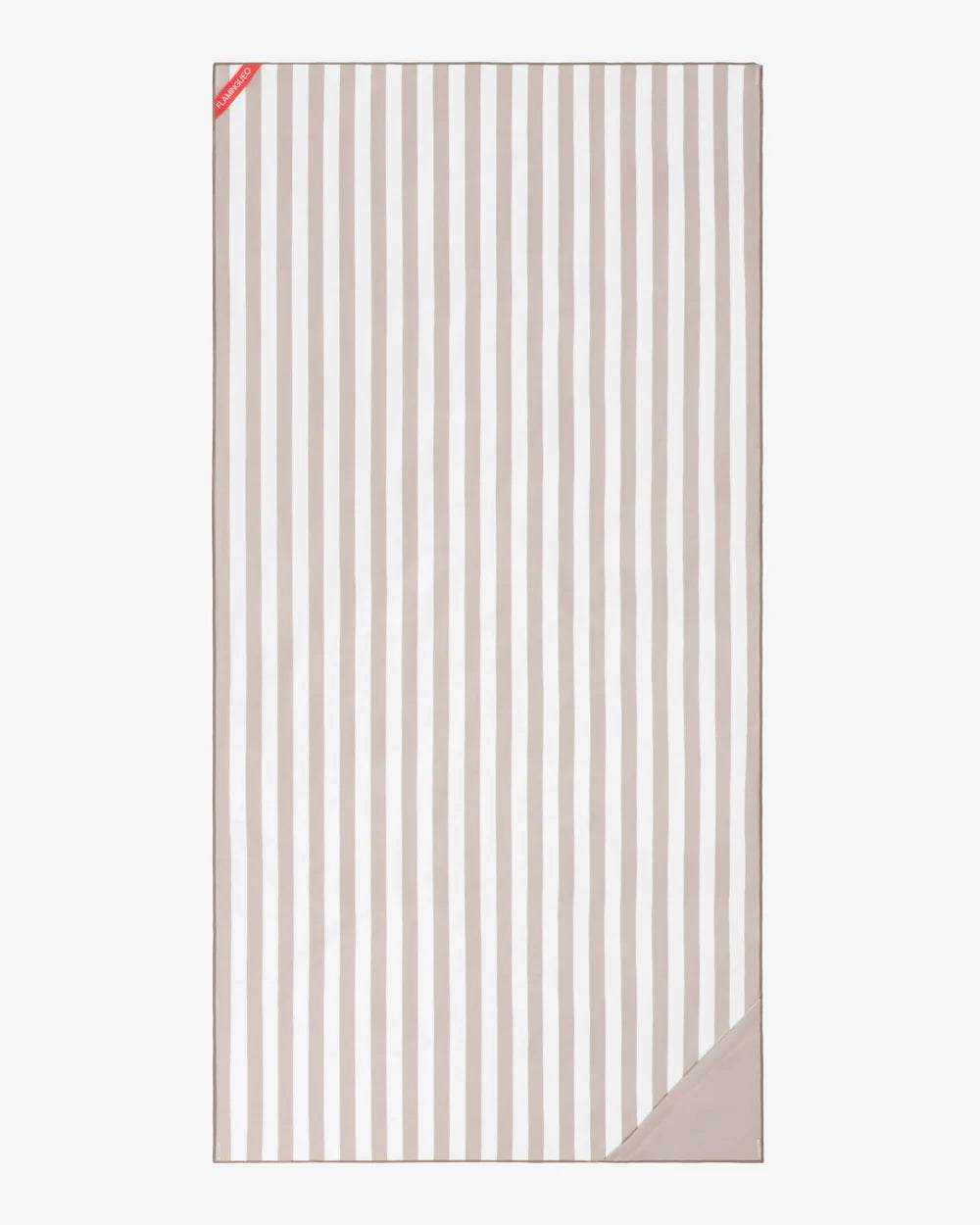 TOALLA DE PLAYA BEIGE FLAMINGUEO