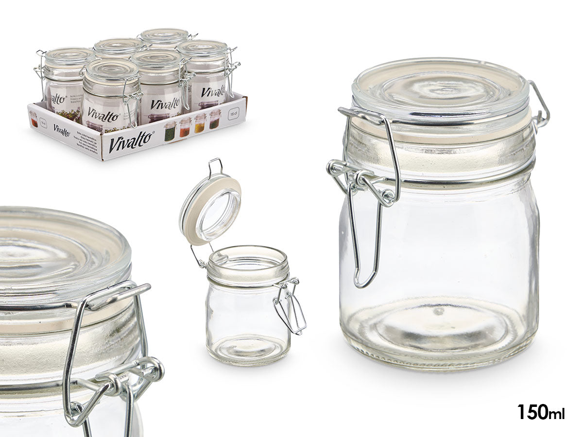 TARRO CRISTAL REDONDO HERMETICO 150ML