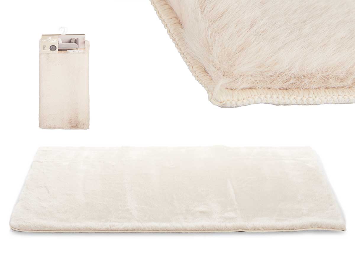 ALFOMBRA PELO CORTO BEIGE 60X90CM