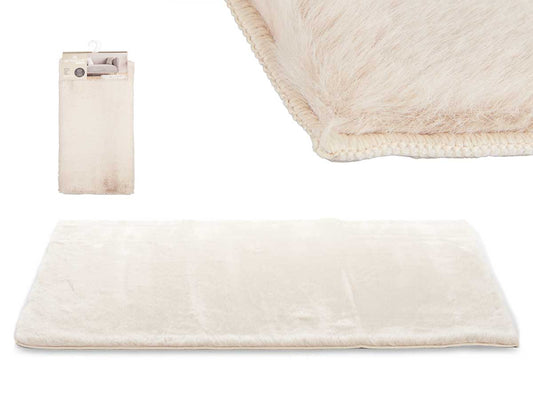 ALFOMBRA PELO CORTO BEIGE 60X90CM