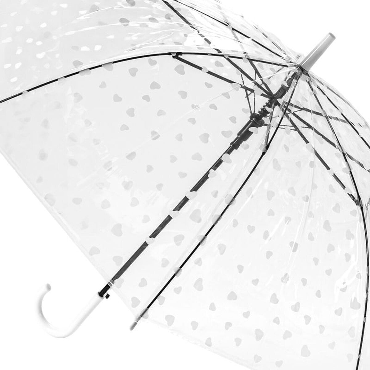 PARAGUAS TRANSPARENTE CON FIBRA