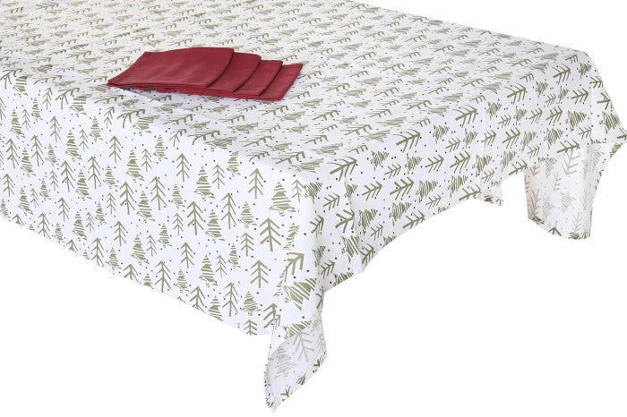 MANTEL 150X250CM + 8 SERVILLETAS NAVIDAD