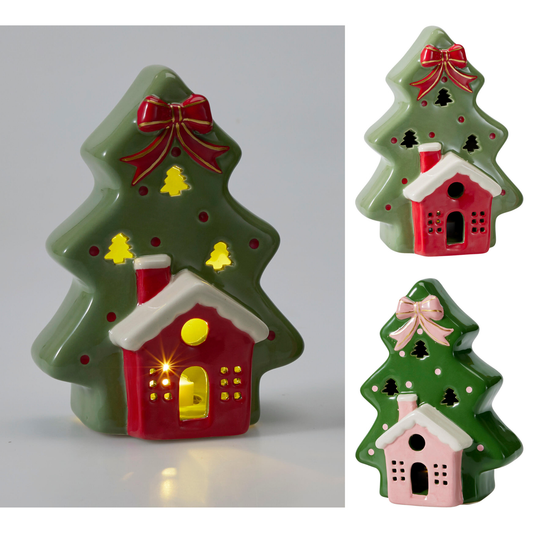 ARBOL DE NAVIDAD CON LUZ 17CM