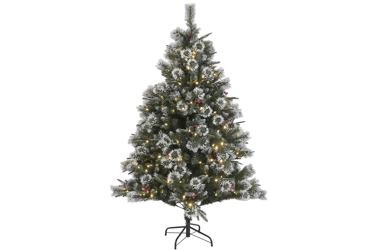 ARBOL DE NAVIDAD CON NIEVE 220 LEDS 150CM