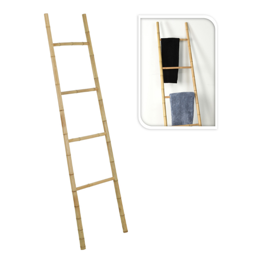 ESCALERA BAMBU 117X40X45CM