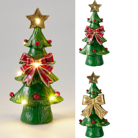 ARBOL DE NAVIDAD CON LUZ 18CM