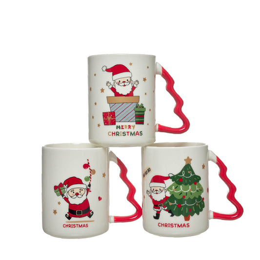 TAZA CON ASA DE ARBOL NAVIDAD