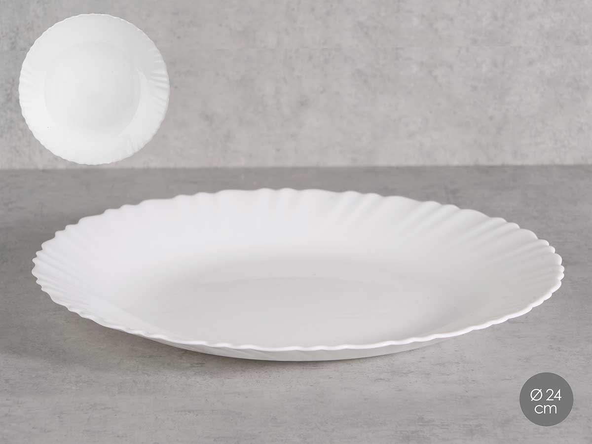 PLATO LLANO CLASICO OPAL 24CM