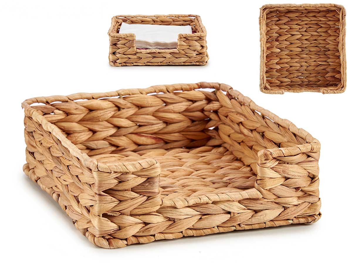 SERVILLETERO CUADRADO DE PAJA