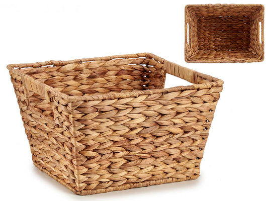 CESTO RECTANGULAR DE PAJA CON ASAS