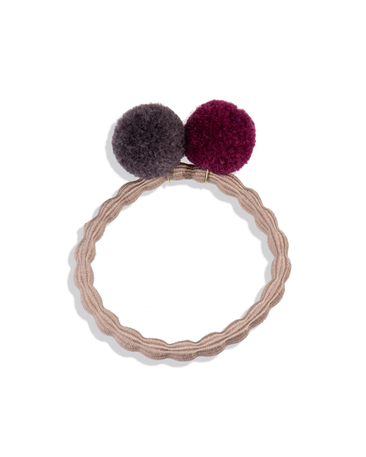 KKNEKKI POMPOM DOVE W MOLE-LBORDEAUX