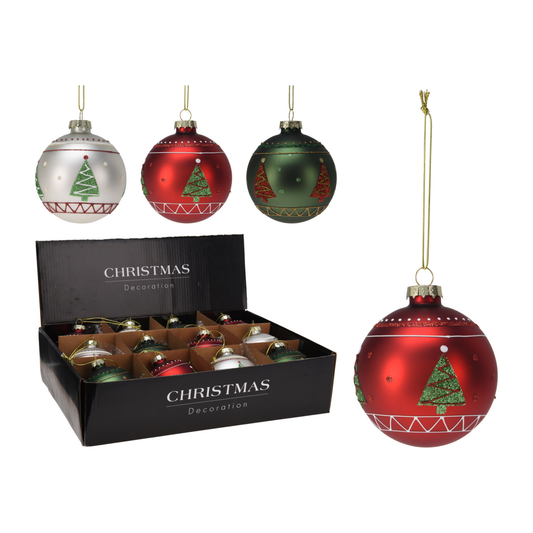 BOLA DE NAVIDAD CRISTAL 8CM