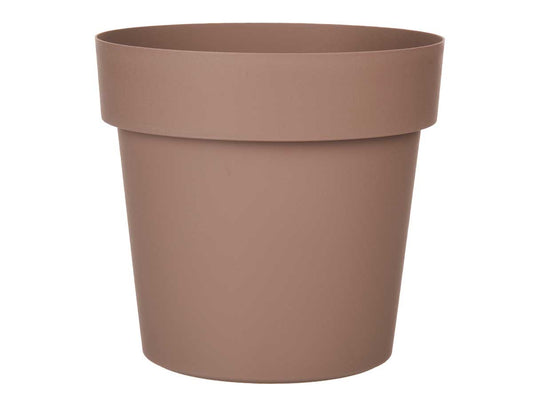 MACETA PLASTICO MARRON 20CM