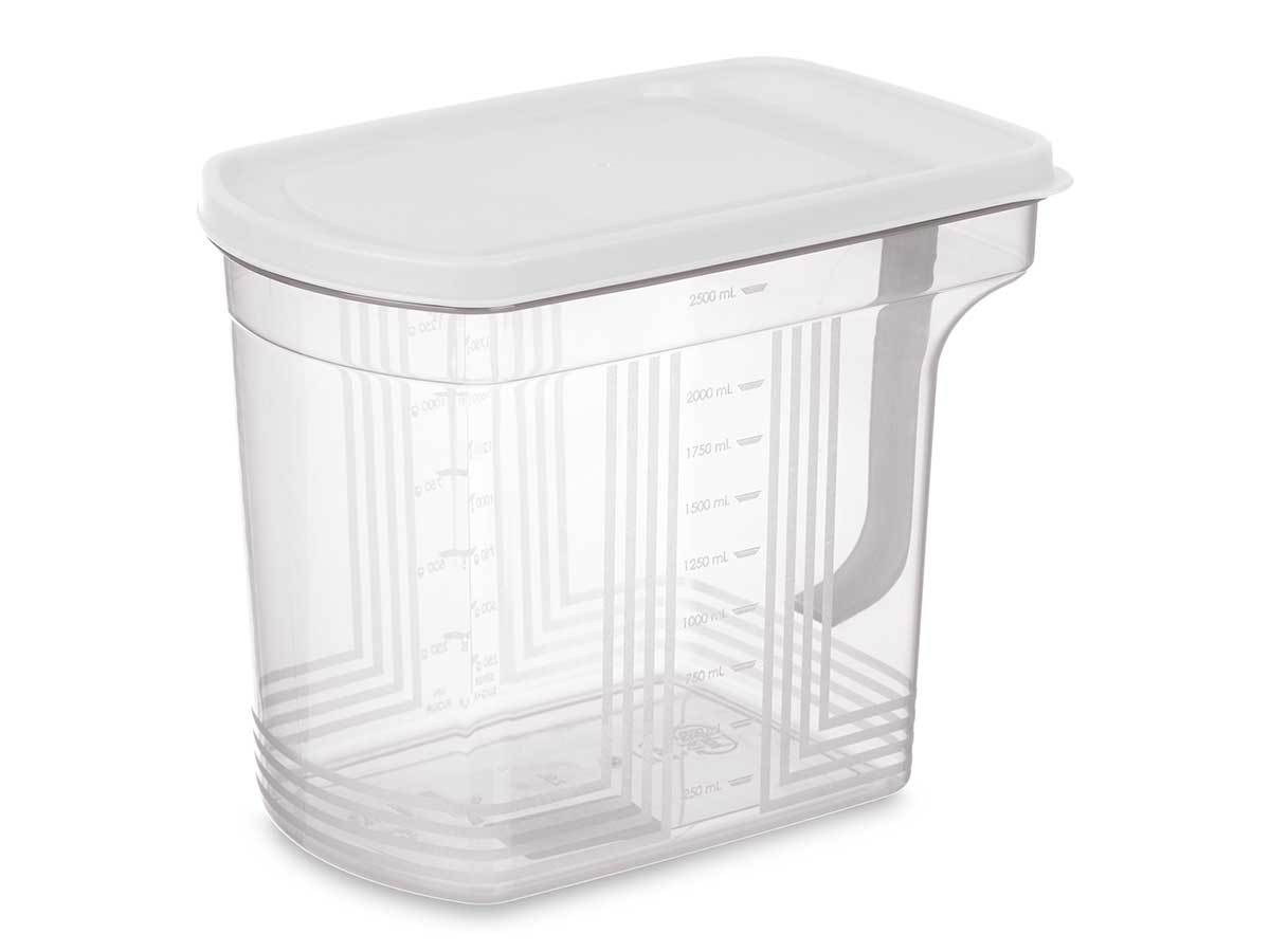 ORGANIZADOR ASA 2,5L TRANSPARENTE GRIS