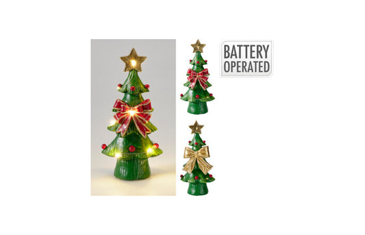 ARBOL DE NAVIDAD CON LUZ 18CM