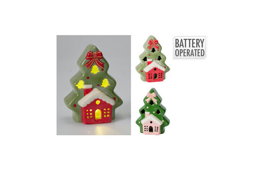ARBOL DE NAVIDAD CON LUZ 12CM