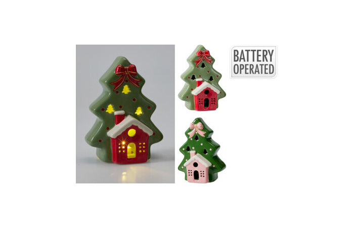 ARBOL DE NAVIDAD CON LUZ 17CM