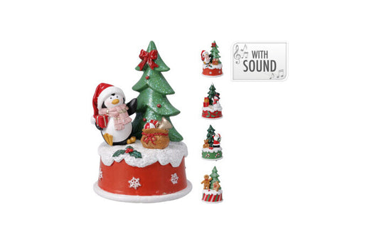 CAJA MUSICA NAVIDAD 10X15CM