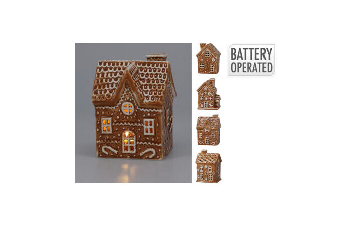 CASA DE JENGIBRE LED 12CM
