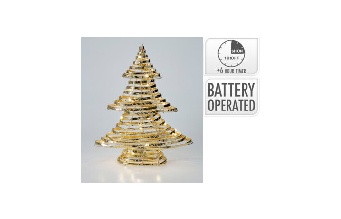 ARBOL NAVIDAD LED ORO 40CM