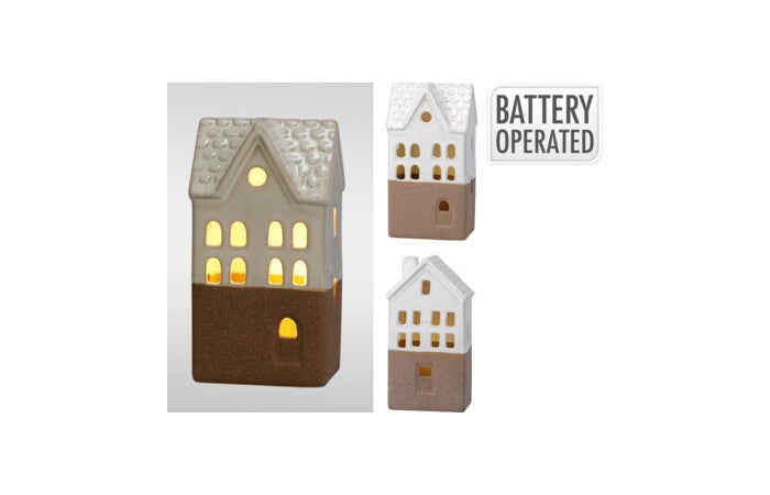CASITA NAVIDAD LED 8X6X15CM