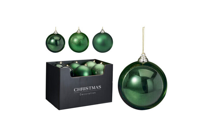 BOLA NAVIDAD VERDE 14CM