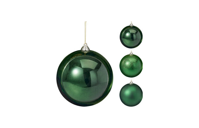 BOLA NAVIDAD VERDE 18CM