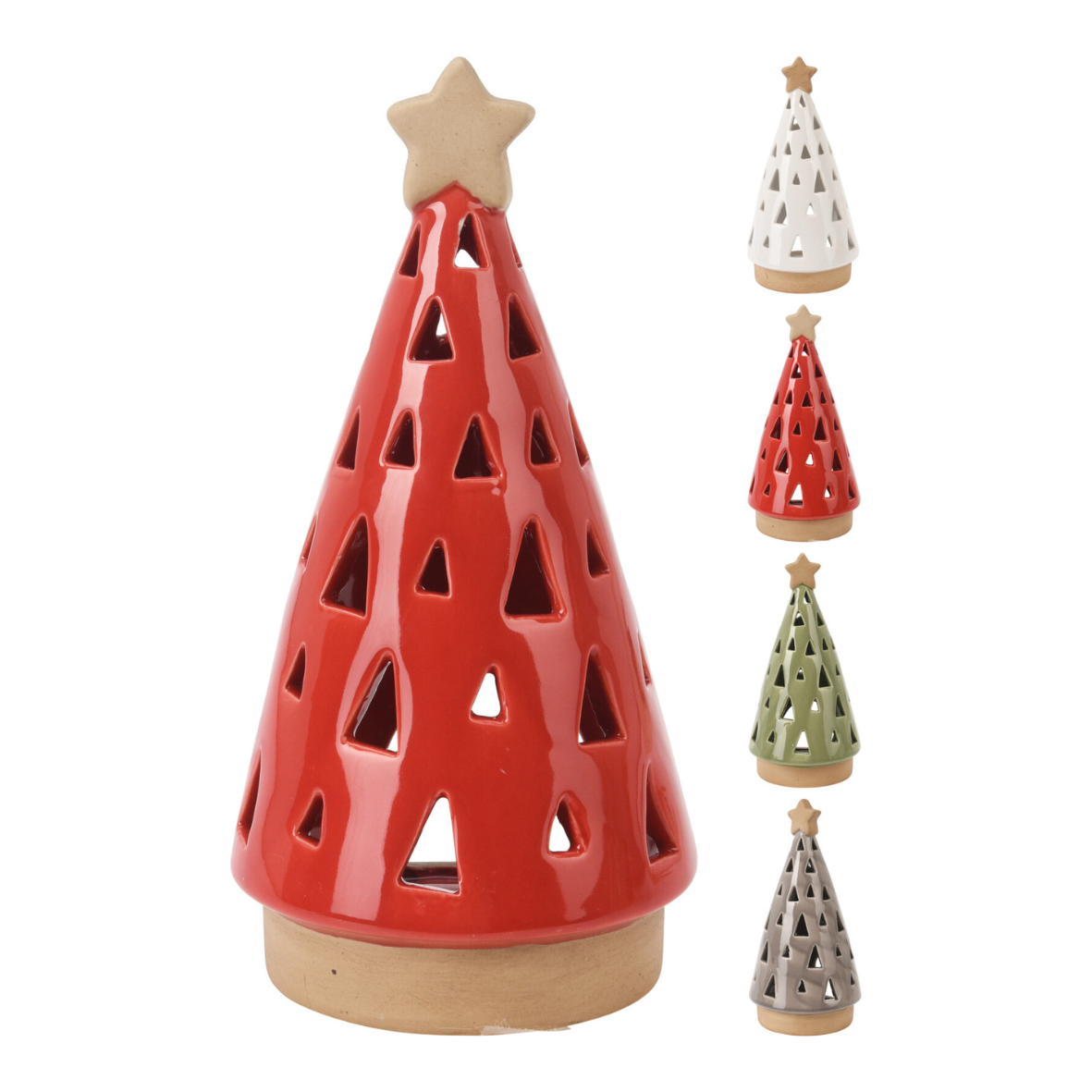 PORTAVELAS ARBOL XMAS 10X2CM