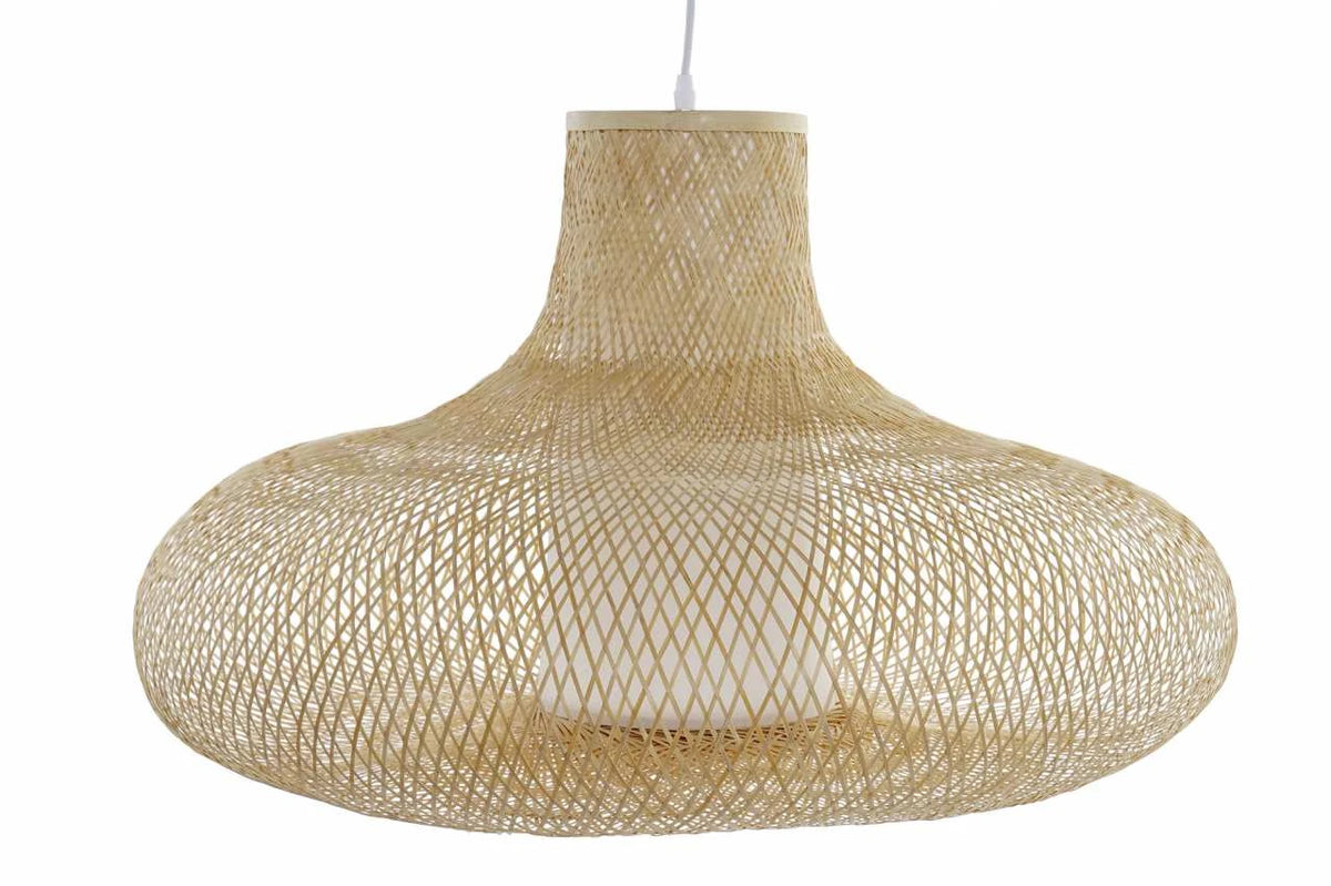 LAMPARA TECHO BAMBU 75X75X48 NATURAL