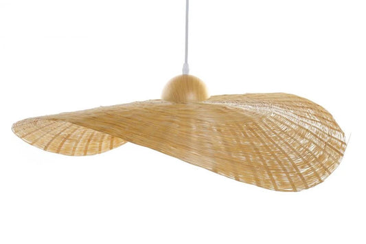 LAMPARA TECHO BAMBU 70X70X10 PAMELA NATURAL