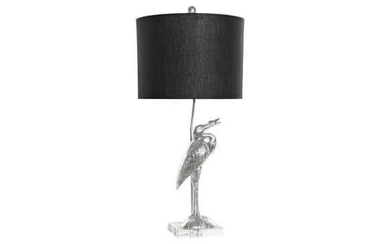 LAMPARA SOBREMESA RESINA POLIESTER 33X33X74 GARZA