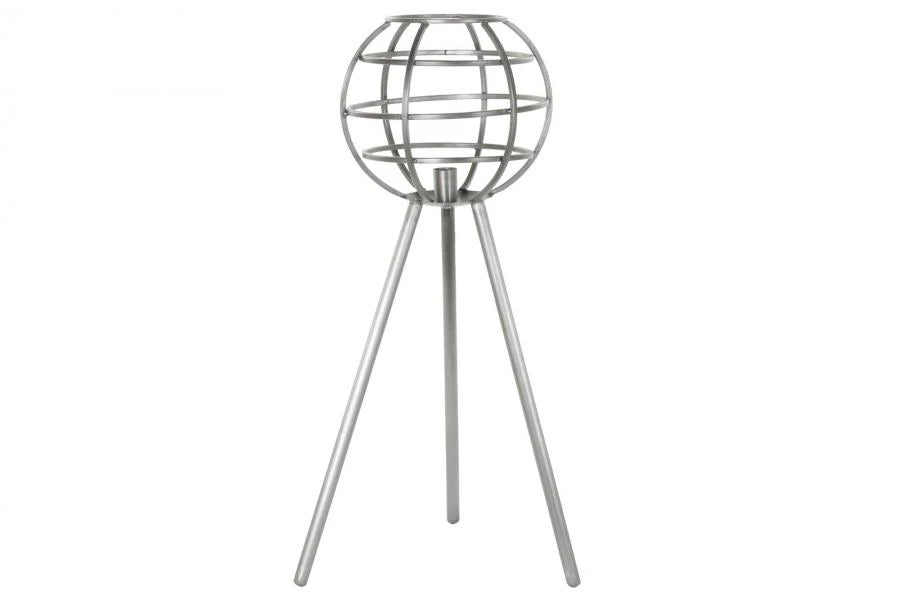 LAMPARA SOBREMESA METAL 50X50X98 GRIS OSCURO