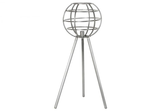 LAMPARA SOBREMESA METAL 50X50X98 GRIS OSCURO