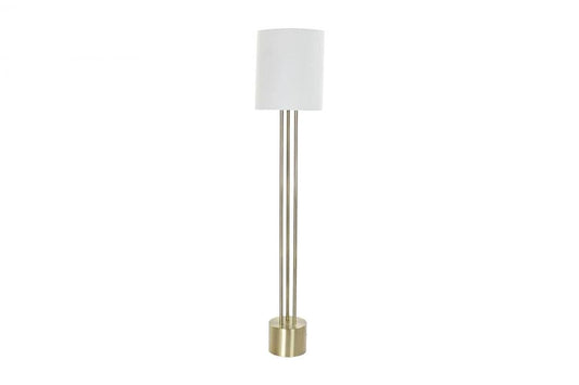 LAMPARA PIE METAL LINO 33X33X165 DORADO