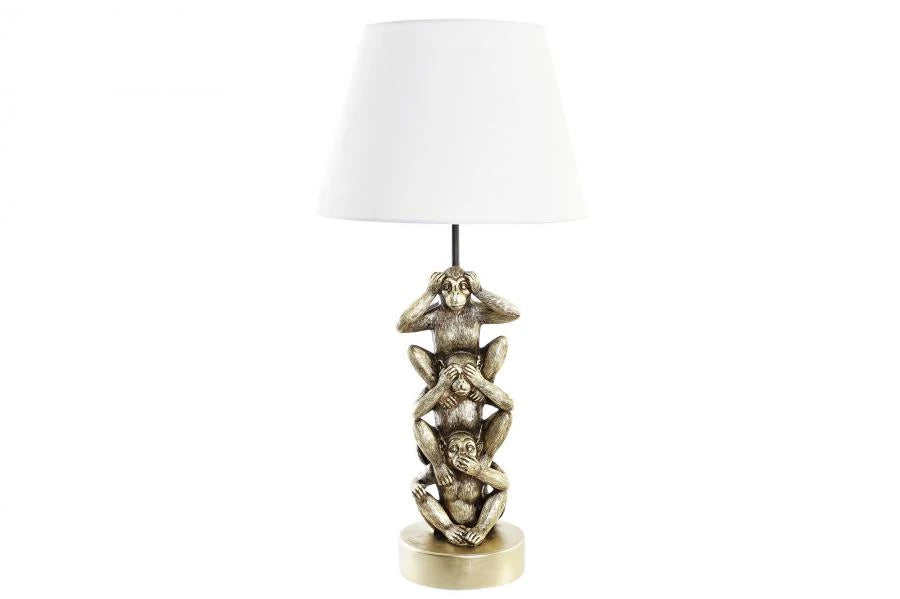 LAMPARA SOBREMESA RESINA POLIESTER 30X30X61 MONOS