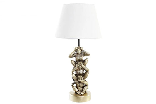 LAMPARA SOBREMESA RESINA POLIESTER 30X30X61 MONOS