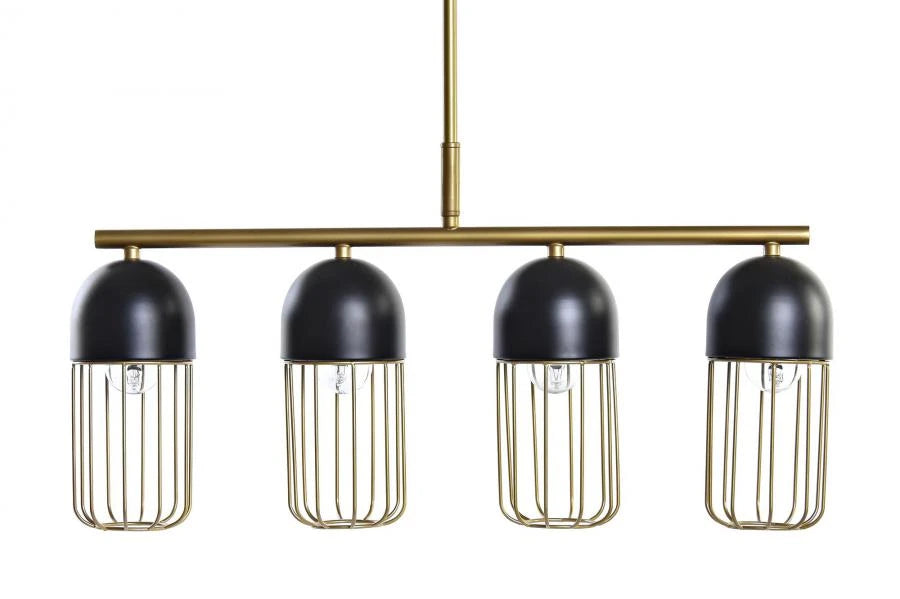 LAMPARA TECHO METAL 60X11X26 NEGRO