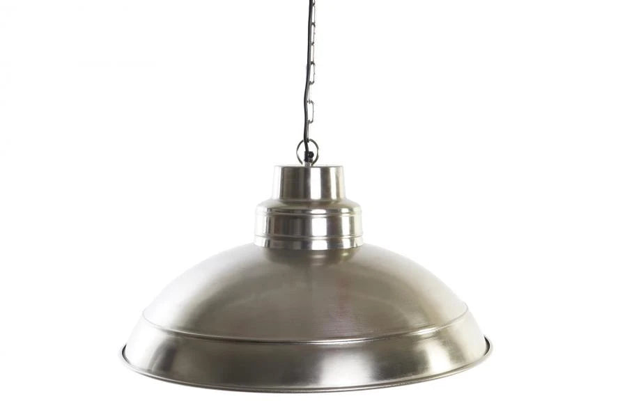 LAMPARA TECHO HIERRO 54X54X30 NIQUELADO PLATEADO