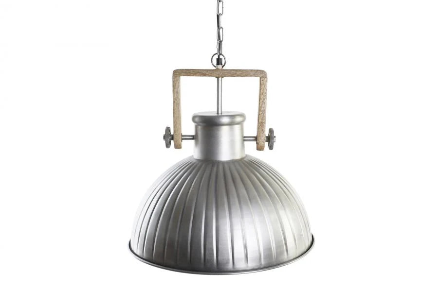 LAMPARA TECHO HIERRO MANGO 41X41X40 DESGASTADO