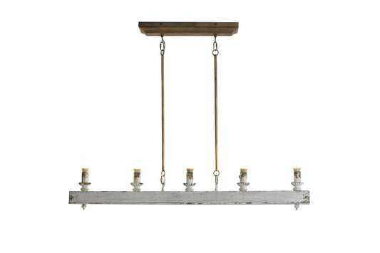 LAMPARA TECHO ABETO METAL 111,5X12X83 ENVEJECIDO