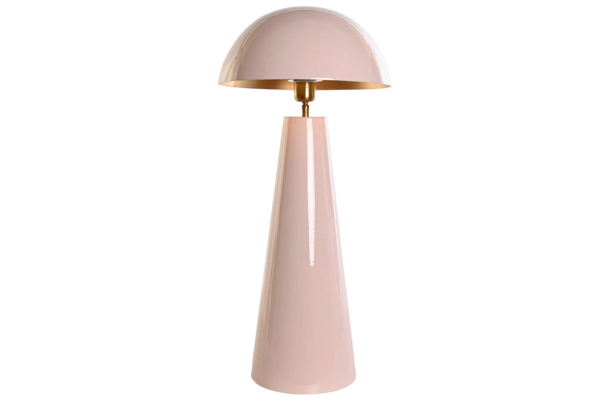 LAMPARA SOBREMESA HIERRO 31X31X70 SETA LACADO ROSA
