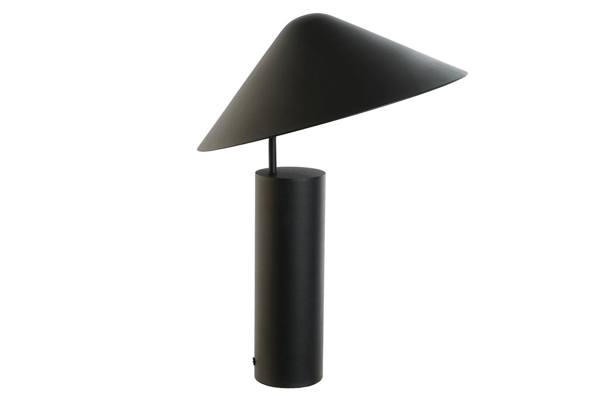 LAMPARA SOBREMESA METAL 39X39X45 SOMBRERO NEGRO