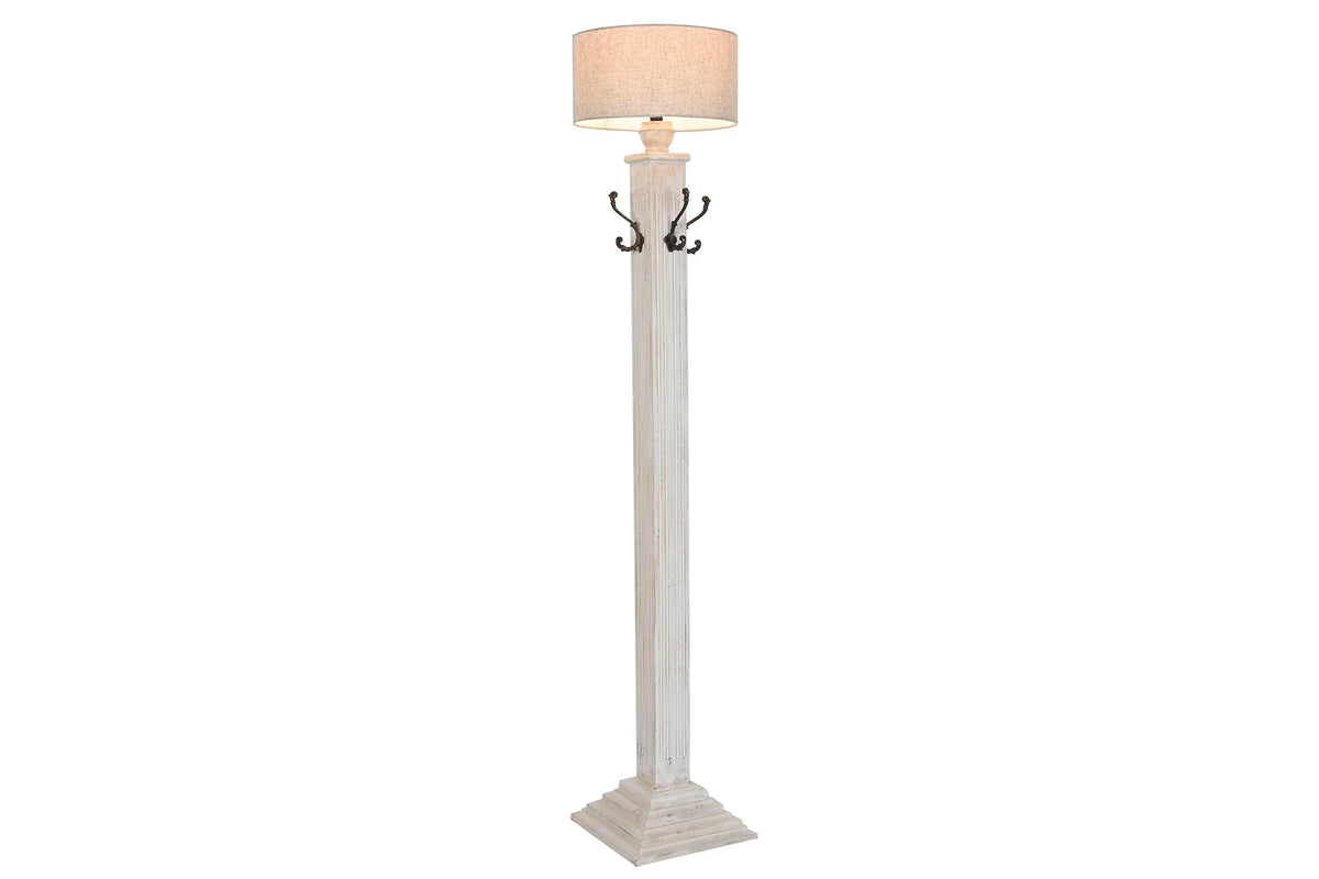 LAMPARA PIE MANGO METAL 42X42X200 PERCHERO DECAPE
