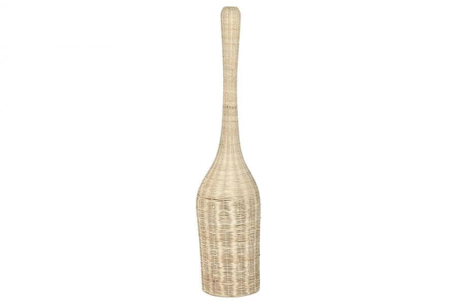 LAMPARA PIE RATAN HIERRO 25X25X125 NATURAL