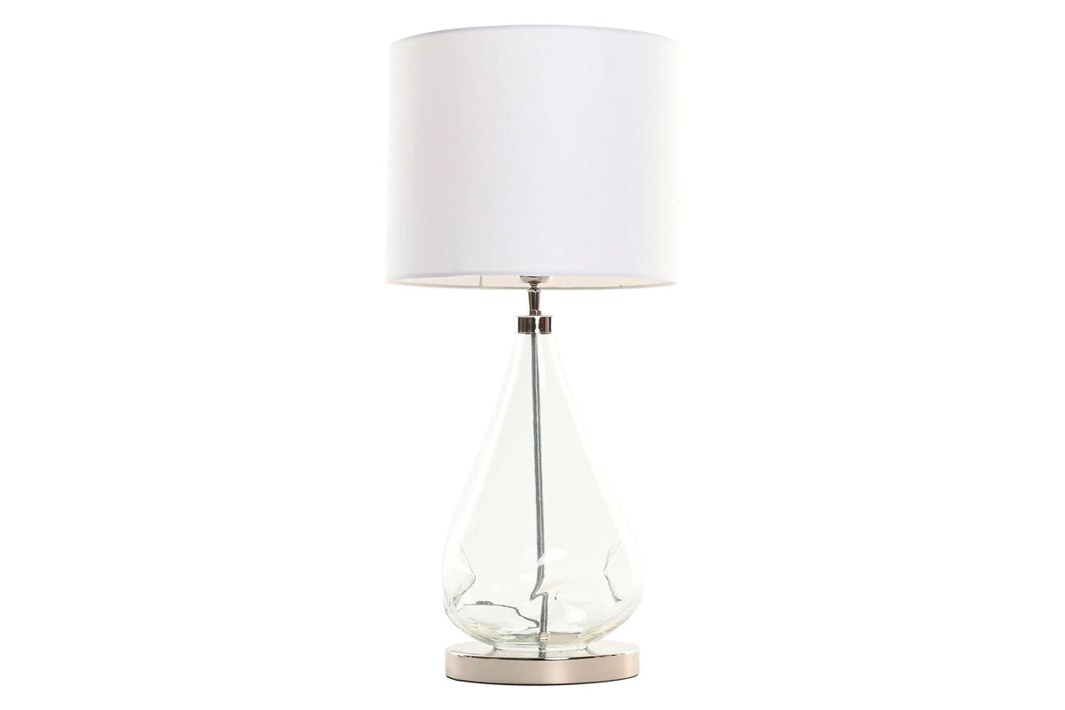 LAMPARA SOBREMESA CRISTAL 30X30X65 ORGANICO