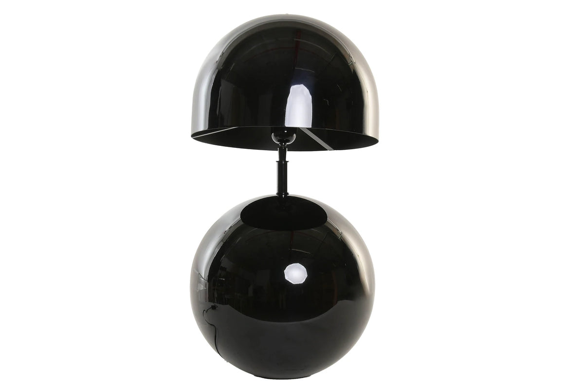 LAMPARA SOBREMESA ACERO PATINADO 31X31X59 NEGRO