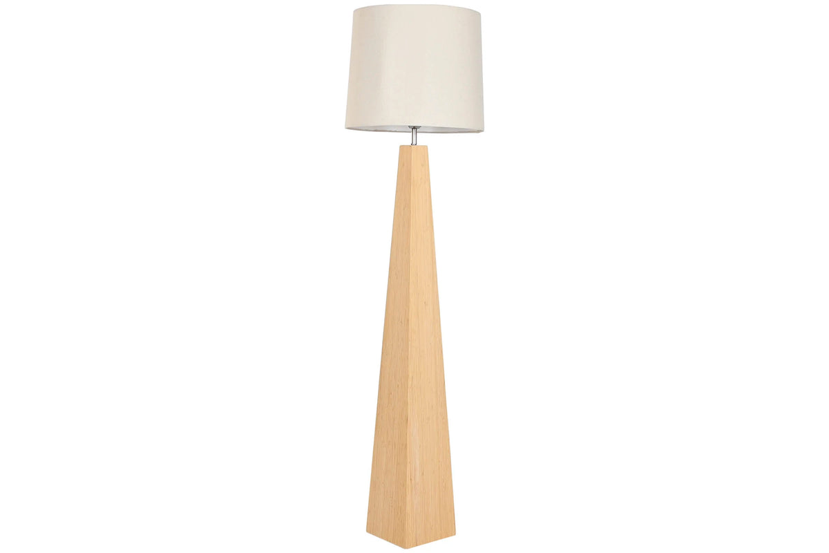 LAMPARA PIE BAMBU LINO 42X42X158 NATURAL CRUDO